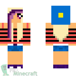 Aperçu de la skin Minecraft fille normal