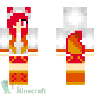 Aperçu de la skin Minecraft Fille Flaeron Eevee - Pokemon