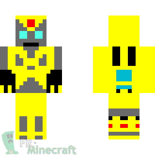 Aperçu de la skin Minecraft Bumblebee - Transformers