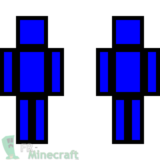 Aperçu de la skin Minecraft Equipe Bleu