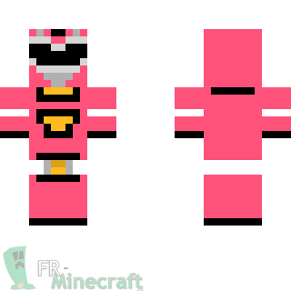 Aperçu de la skin Minecraft Power rangers turbo rose - power rangers