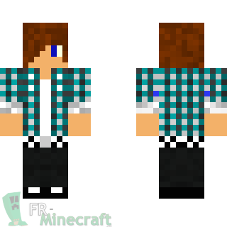 Aperçu de la skin Minecraft mec cool