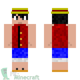 Aperçu de la skin Minecraft Luffy - One Piece