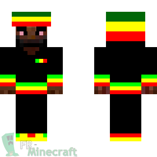 Aperçu de la skin Minecraft Rastaman