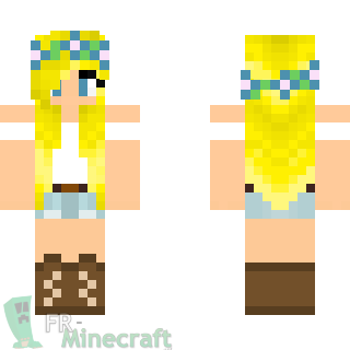 Aperçu de la skin Minecraft Fille blonde