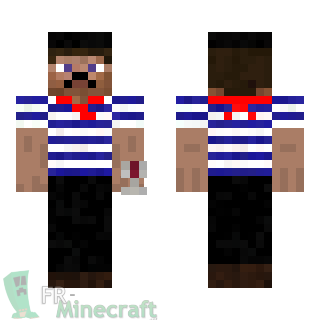 Aperçu de la skin Minecraft Steve Français