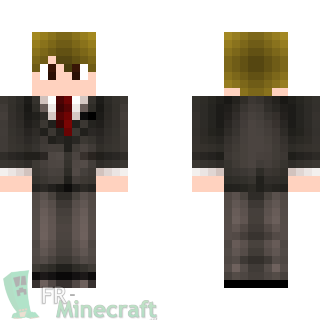 Aperçu de la skin Minecraft Agent du MIB - Men In Black