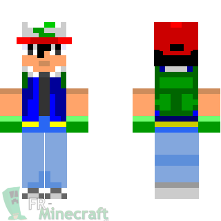 Aperçu de la skin Minecraft Ash - Pokemon