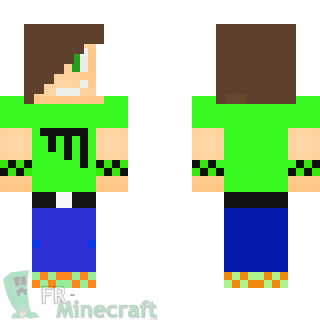 Aperçu de la skin Minecraft geek minecraft