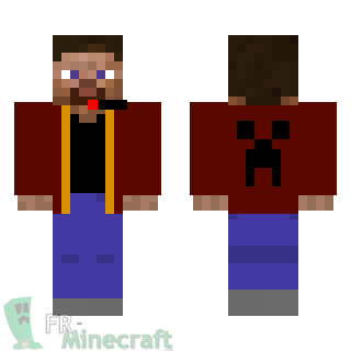 Aperçu de la skin Minecraft Steve Gamer