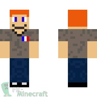 Aperçu de la skin Minecraft Homme roux