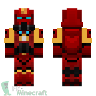 Aperçu de la skin Minecraft Space-Marine du crimson slaughter - Warrhamer 40000