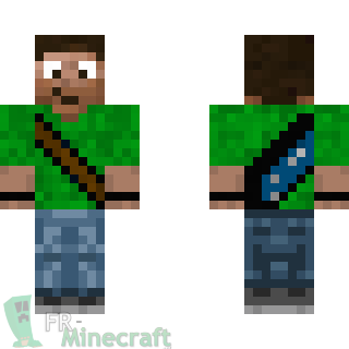 Aperçu de la skin Minecraft Aventurier Vert