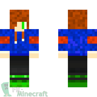 Aperçu de la skin Minecraft mec bien cool