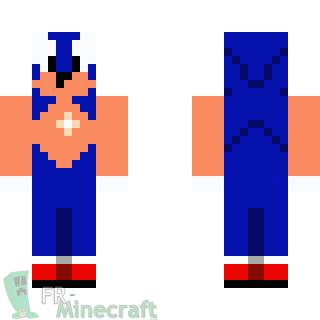 Aperçu de la skin Minecraft Sonic - The Hedgehog