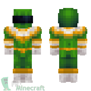 Aperçu de la skin Minecraft Power rangers zeo vert