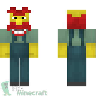 Aperçu de la skin Minecraft Willie le jardinier - Simpsons