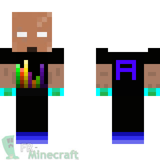 Aperçu de la skin Minecraft theallan fait des vidéo Herobrine sens cheuveux