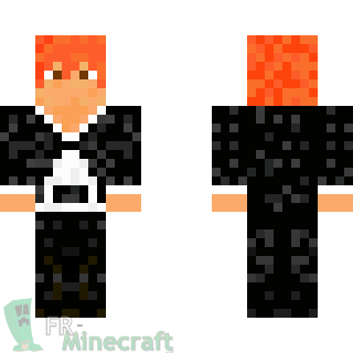 Aperçu de la skin Minecraft Ichigo Kurosaki - Bleach