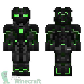 Aperçu de la skin Minecraft Robot vert