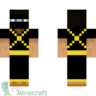 Aperçu de la skin Minecraft Gold Ninja