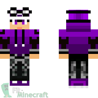 Aperçu de la skin Minecraft Garçon à la veste mauve