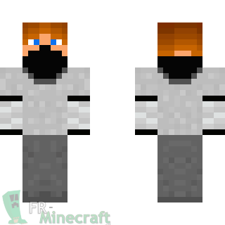 Aperçu de la skin Minecraft Jeune garçon habillé en tueur