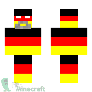 Aperçu de la skin Minecraft Drapeau Allemand