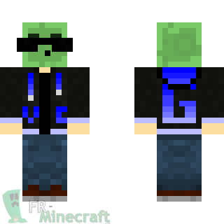 Aperçu de la skin Minecraft Slime cool