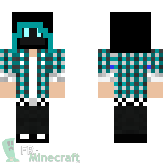 Aperçu de la skin Minecraft garçon bizarre