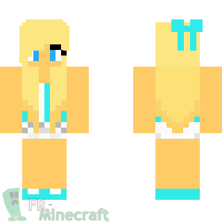 Aperçu de la skin Minecraft Fille Blonde