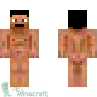 Aperçu de la skin Minecraft minecraftien nu