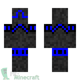 Aperçu de la skin Minecraft Chevalier de l'Espace bleu marine