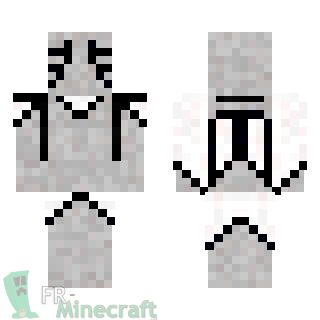 Aperçu de la skin Minecraft Chevalier de l'Espace gris