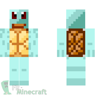 Aperçu de la skin Minecraft Carapuce - pokemon