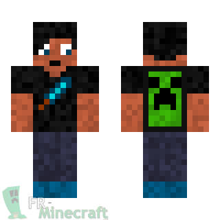 Aperçu de la skin Minecraft Mec Branché