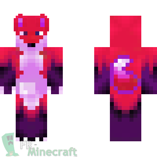 Aperçu de la skin Minecraft Renard violet