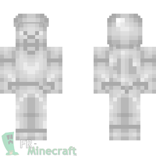 Aperçu de la skin Minecraft Steve de métal