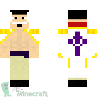 Aperçu de la skin Minecraft Edward Newgate, Barbe Blanche - One Piece