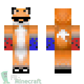 Aperçu de la skin Minecraft Renard avec lunettes de soleil