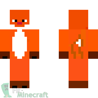 Aperçu de la skin Minecraft Renard roux