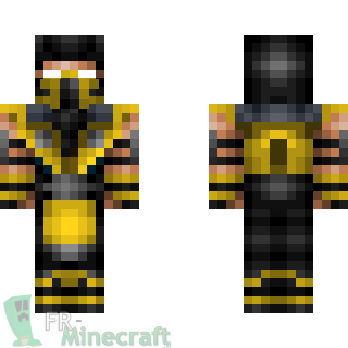 Aperçu de la skin Minecraft Scorpion - Mortal Kombat