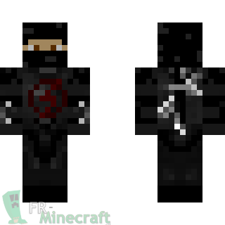 Aperçu de la skin Minecraft Ninja Noir