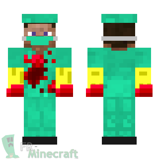 Aperçu de la skin Minecraft Chirurgien Steve