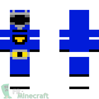 Aperçu de la skin Minecraft Power rangers turbo blue - Power rangers