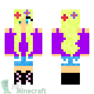 Aperçu de la skin Minecraft Adolescente