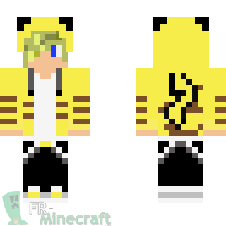 Aperçu de la skin Minecraft Enfant pikachu