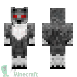 Aperçu de la skin Minecraft Méchant loup