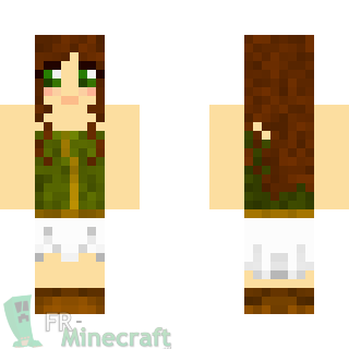 Aperçu de la skin Minecraft Hobbit aux yeux Vert