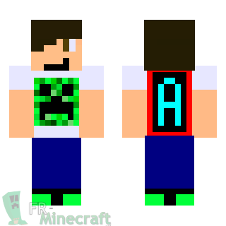 Aperçu de la skin Minecraft Garçon en T-shirt